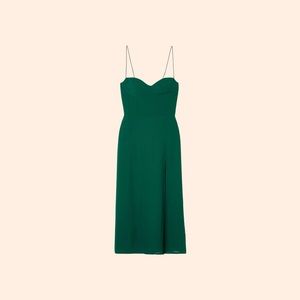 Reformation Juliette Dress (Emerald)